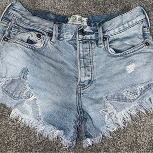 FP Movement by Free People Frayed Denim Shorts